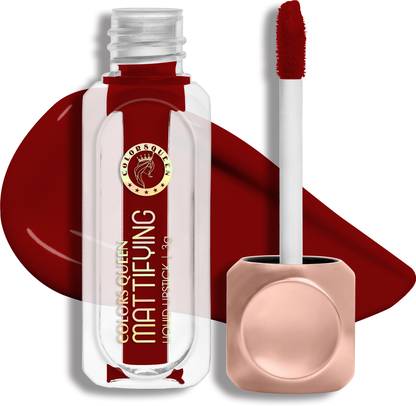 COLORS QUEEN Mattifying Non Transfer Liquid Matte Lipstick Enriched with Vitamin E Almond Oil