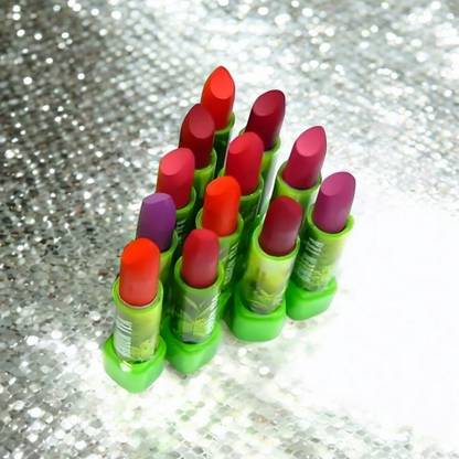 MADDIE Lip-Plumping Lipstick Set - 12 Volumizing Colors, Creates Fuller Lips