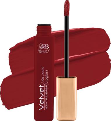 Beauty Berry Velvet Waterproof, Non Transfer Long Lasting Matte Liquid Lipstick for Women