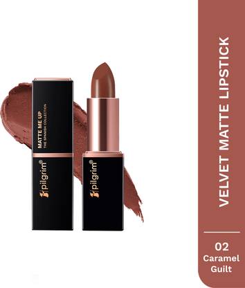 Pilgrim Matte Bullet Lipstick Intense Transferproof & Smudgeproof Caramel Guilt-02