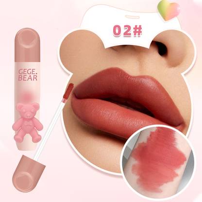 AuQuest GegeBear Velvet Matte Lip Tint – Soft, Hydrating & Long-Lasting Lip Glaze