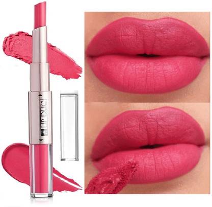 Luster Shine Matte liquid and crayon 2 in 1 light pink color lipstick