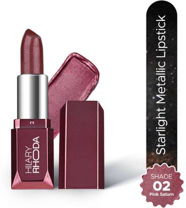Hilary Rhoda Starlight Metallic Lipstick | Metallic Shine Glitter | Creamy & Long Lasting -
