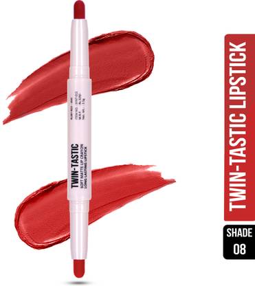 Shryoan Twin-Tastic Soft Lip Crayon| Matte Finish, Waterproof & Long-Lasting Lipstick