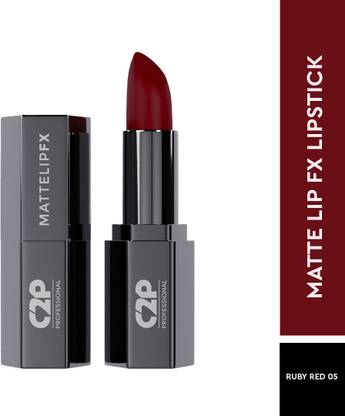 C2P Professional Creamy Red Matte Bullet Lipstick Highly Pigmented Long Lasting & Waterproof