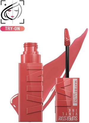 MAYBELLINE NEW YORK Superstay Vinyl Ink Liquid Lipstick, Peach I High Shine for up to 16hr, 4.2ml
