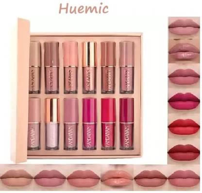 huemic HANDAIYAN Liquid Matte Lipstick 12 pcs set Waterproof Long lasting