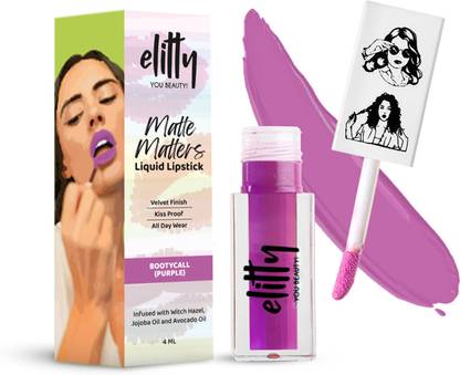 Elitty Liquid Matte Lipstick | Transferproof,Smudgeproof & Lightwieght | Bootycall