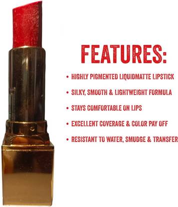 JANOST 3D Soft Lip Lock No Transfer Matte Lipstick, Waterproof and Full-Pigmented
