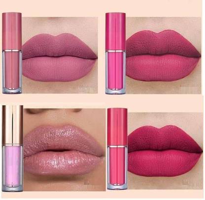 THTC Smudge-Proof, Liquid Lipstick, Pack of 4 Lip Stain