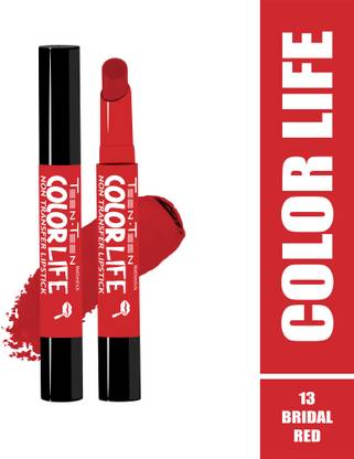 Teen Teen Color Life Nontransfer Lipstick with Primer and Long Lasting, Matte Finish