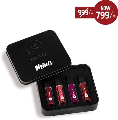 SUGAR Smudge Me Not Liquid Mini Lipstick Set