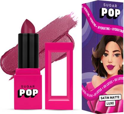 SUGAR POP Satin Matte Luxe Lipstick 05 - Long-wearing | Full Coverage
