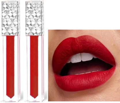 ADJD Combo Non Transfer Smudge Proof Longlasting liquid Matte Lipstick Blod Red