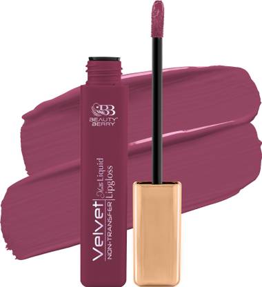 Beauty Berry Velvet Waterproof, Non Transfer Long Lasting Matte Liquid Lipstick for Women