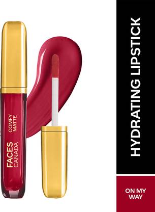 FACES CANADA Comfy Matte Liquid Lipstick| 10HR Stay | No Dryness