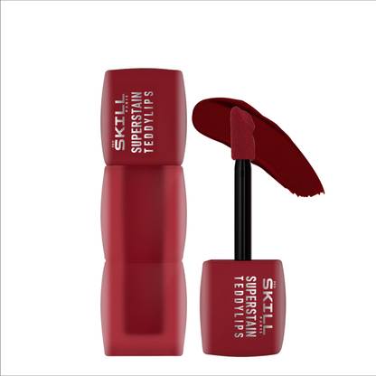 Pro Skill Paris SuperStain Teddy Lips–12H Long-Lasting, Waterproof, Smudge-Proof Liquid Lipstick