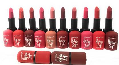 Kiss Beauty Hot Lip Lipstick(Set Of-12)2870
