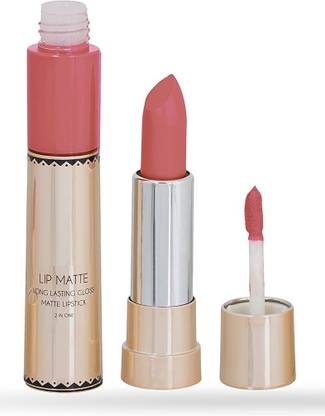 Yuency Matte liquid and crayon 2 in 1 peach color lipstick