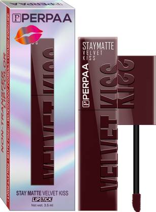 Perpaa Velvet Kiss Waterproof Matte Liquid Lipstick with 12-Hour Stay & Transfer-Proof