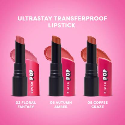 SUGAR POP Ultrastay Transferproof Pack of 3 - Nude Shades- Waterproof | Smudgeproof