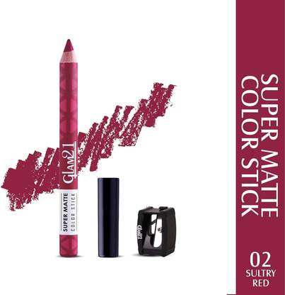 Glam21 Super Matte Colorstick Wooden Lipstick | Long Lasting & Ultra Pigmented
