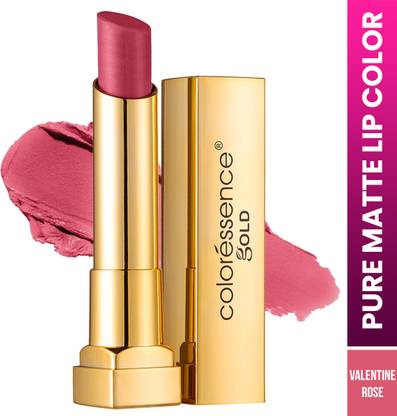 COLORESSENCE Pure Matte Lipstick |Waterproof & Longlasting|Highly Pigmented |Gold Range V6