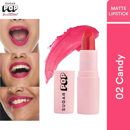 SUGAR POP Matte Lipstick - 02 Candy Pack of 1