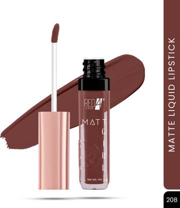 RED4 Matte Girl Liquid Lipstick | Non transfer | Long lasting and Waterproof Lipstick