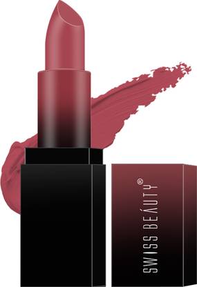 SWISS BEAUTY HD Matte Pigmented Smudge proof Lipstick | Creamy Matte Long stay Lipstick