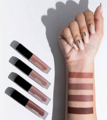 Earthcon Liquid Lipstick Combo Pack, Super Stay Matte Finish Lip Color(NudeEdition)