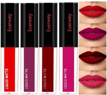 Everwey Matte minis Red edition Liquid lipstick