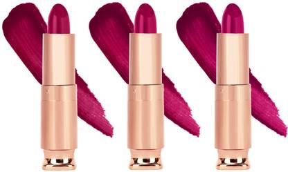 KRAYONS Classy Long Stay Matte Lipstick |3 x 3.5gm|(Combo Pack of 3)|BRIGHTS & PINKS 2