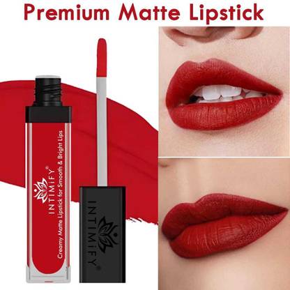 INTIMIFY Premium Matte Lip Stick, Long Lasting, Non Sticky, Water Proof