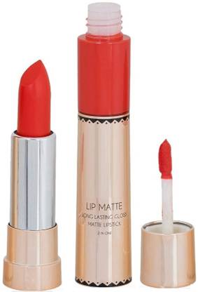 tanvi27 Liquid matte long lasting 2 in 1 lipstick orange