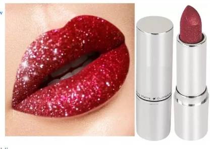 Arcanuy NEW MATTE Metallic MAROON Glitter Lipstick For Lips
