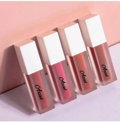 Aziel WaterProof Liquid Matte Lipstick Combo Pack 4 NUDE Edition
