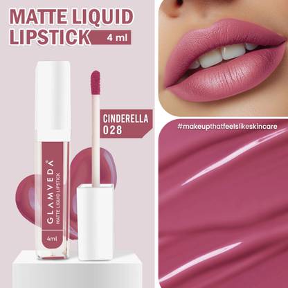 GLAMVEDA Matte Liquid Lipstick, 12Hr Stay, SmudgeProof & Waterproof