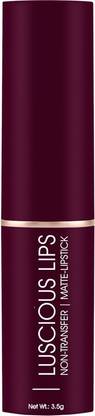K.Y.L.Plus Luscious Lips Long Lasting Non Transfer Creamy Matte Lipstick(Mild Wine, 3.5 g)