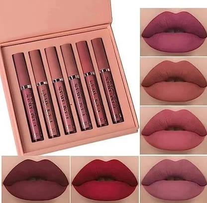MISS ROSE lipstick set 6- piece (shade A)