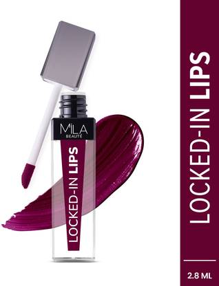mila beaute Locked In Lips Liquid Lipstick 12 Hour Transfer Proof with Hyaluronic Acid Shade