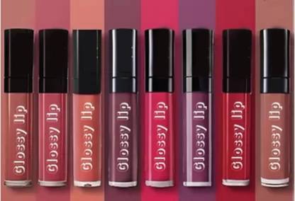 FLIPZON New BEAUTY Lipstiks Combo Pack of 8 Liquid Mini Lipstick