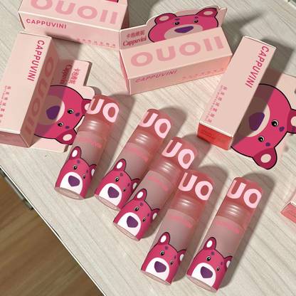 Cappuvini Pink Bear Velvet Matte Lip Mud – 5 Dreamy Nude Shades for Smooth, Flawless Lips