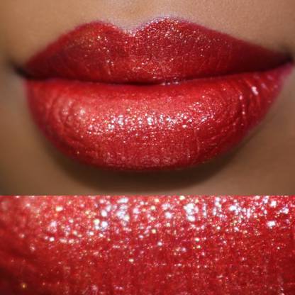 Emijun Glitter Lips Make Up Lipstick Waterproof Long Lasting RED Lipstick
