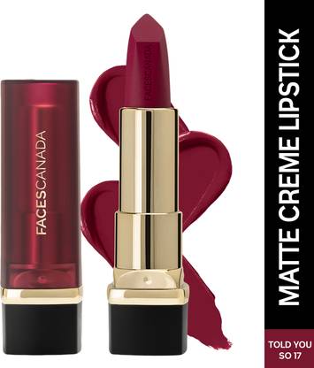 FACES CANADA Comfy Matte Creme Lipstick | Long Stay | Intense Color | One Stroke Application