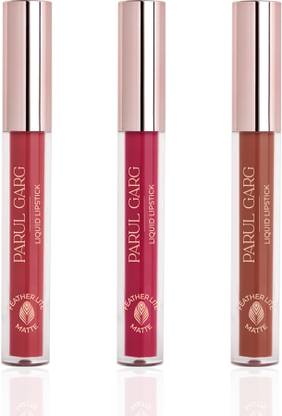 Parul Garg Liquid Lipstick Trio Pack | High-Pigment, Lightweight & Transfer-Proof