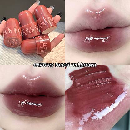 VONGEE Gege Bear Seal Jelly Lipstick, non-sticky long-lasting, glossy finish waterproof