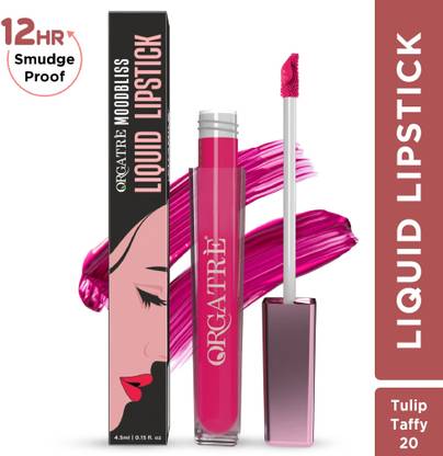 Orgatre Moodbliss Liquid Lipstick waterproof - 12Hr Stay, Non-Transfer & Smudge-Proof