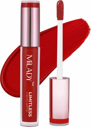 MiLADY Limitless Matte Lipstick I Nontransfer, Lightweight and Deep moisturising