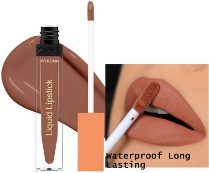 MYEONG Ultra Pigmented Creamy Node Show Matte Lipstick Smudgeproof & Lasts For 22Hrs